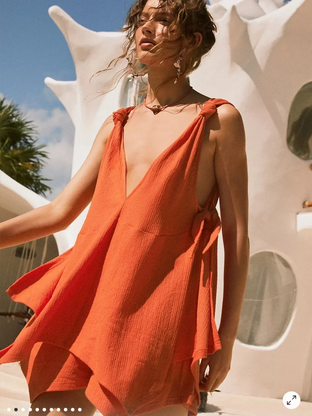 Free People Beach Orange Bliss Set